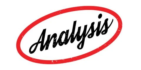 Analysis rubber stamp Stock Illustration