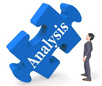 Analysis Shows Examining Data Detection 3d Rendering Stock Illustration