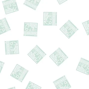 Analysis system glyph seamless pattern イラスト素材