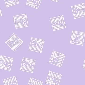 Analysis system line seamless pattern イラスト素材