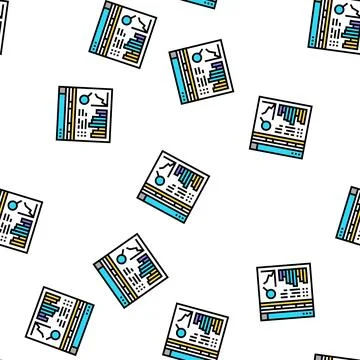 Analysis system vector seamless pattern 스톡 일러스트