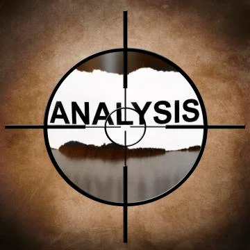 Analysis target Stock Illustration