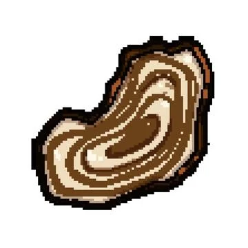 Analysis tree rings pixel art vector illustration Stock Illustration