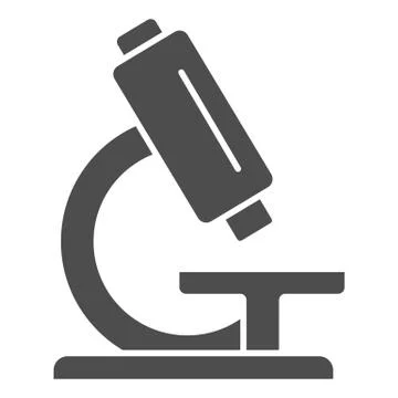 Analysis under microscope solid icon, Medical tests concept, laboratory イラスト素材
