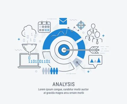 Analysis vector illustration Stock Illustration