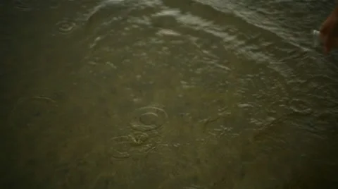 Analysis of water from the river. Stock Footage 8599438