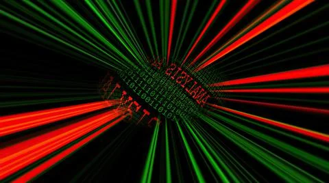 Analysis on the web binary data sphere Stock-Illustration