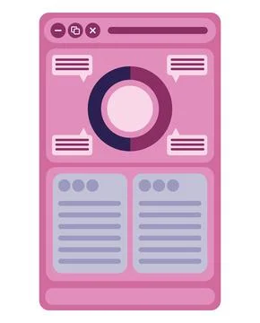 Analysis web development Stockillustratie