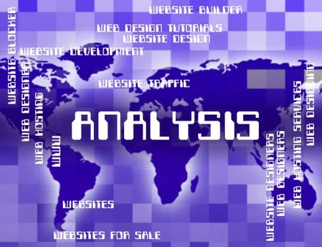 Analysis Word Means Data Analytics And Analyse Stock Illustration