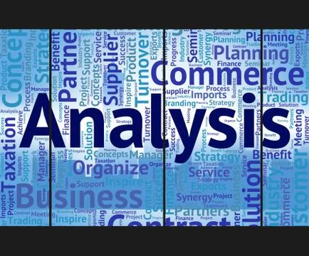 Analysis Word Represents Analyzing Investigation And Wordcloud Иллюстрация