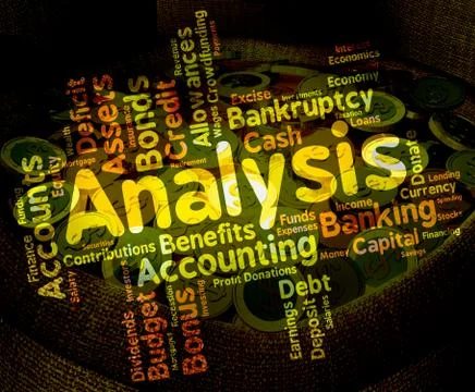 Analysis Word Shows Data Analytics And Analyse Stock Illustration