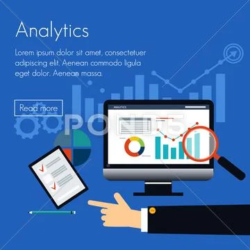 Analyst business banner. Concepts for web banners and promotional materials Stock Illustration