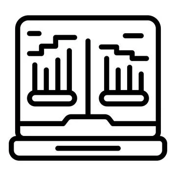 Analyst data icon outline vector. Research chart Stock Illustration