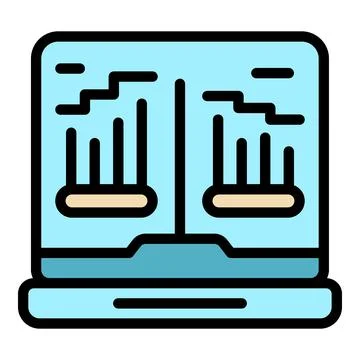 Analyst data icon vector flat Stock Illustration