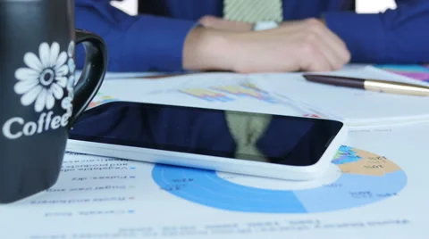 Analyst Earnings In Office Stock-Footage 64058274