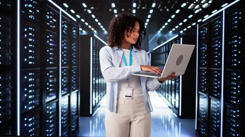 Analyst Engineer In Cloud Data Stock Footage 304713226