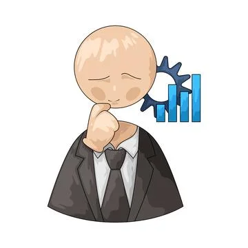 Analyst illustration Stock Illustration