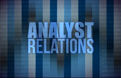 Analyst relations binary 스톡 일러스트