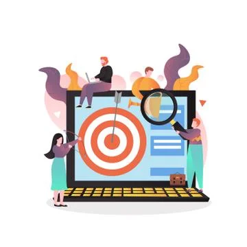 Analyst vector concept for web banner, website page 스톡 일러스트