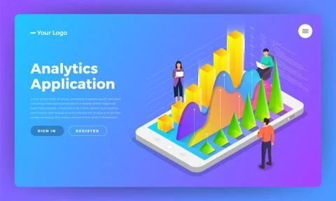 Analystic Application Stock Illustration