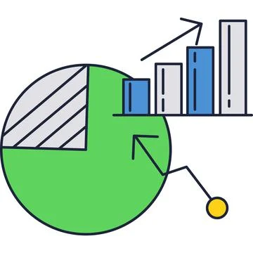 Analytic digital business finance data graph chart 스톡 일러스트