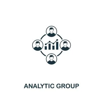 Analytic Group icon. Premium style design from business management icon Stock Illustration