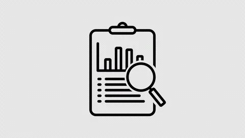 Analytic Icon Animation Seamless Loop 4K Transparent Background Stock Footage 325829353