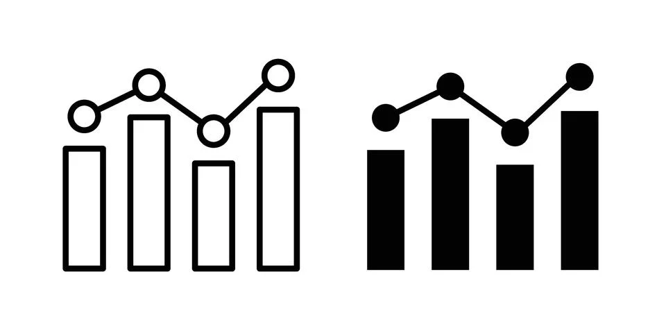Analytic icon concept. best for web design Stock Illustration