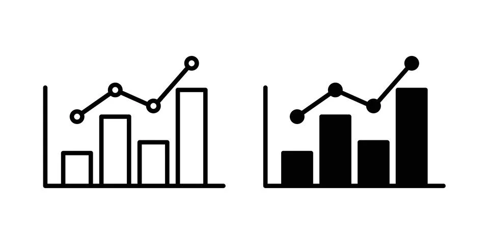 Analytic icon graphic element. web icon set Stock Illustration