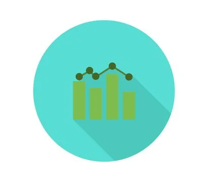 Analytic icon illustrated in vector on white background Stock Illustration