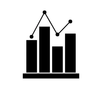 Analytic icon illustrated in vector on white background Stock Illustration