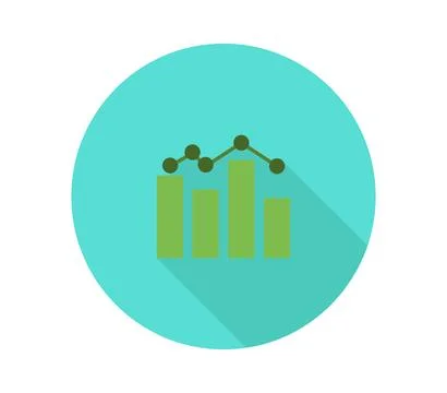 Analytic icon illustrated in vector on white background Stock Illustration