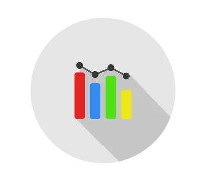 Analytic icon illustrated in vector on white background Stock Illustration