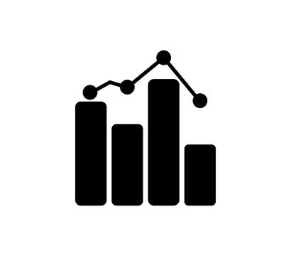Analytic icon illustrated in vector on white background Stock Illustration