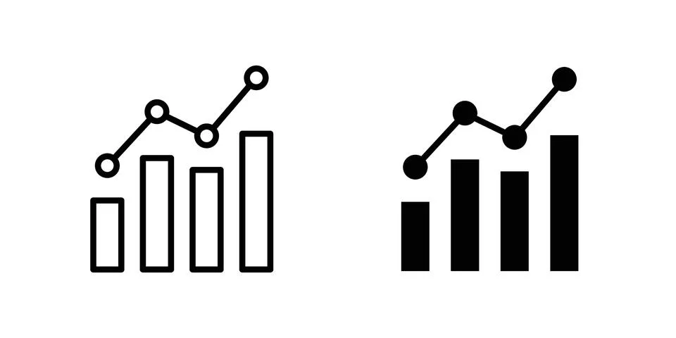 Analytic icon Illustration Eps10 for web or app Stock Illustration