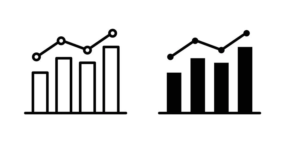 Analytic icon vector design illustrations イラスト素材