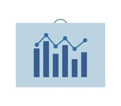 Analytic icon on white background Stock Illustration