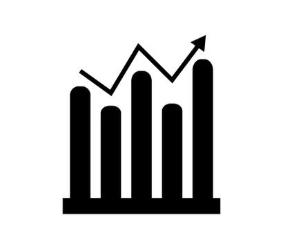 Analytic icon on white background Stock Illustration