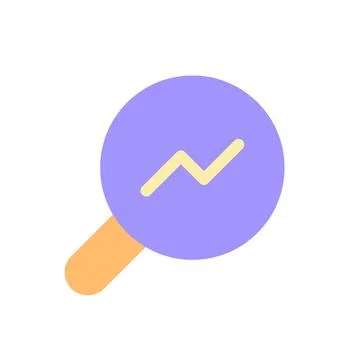 Analytic tool pixel perfect flat gradient color ui icon Illustrazione stock