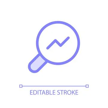 Analytic tool pixel perfect glassmorphism ui icon Stock Illustration