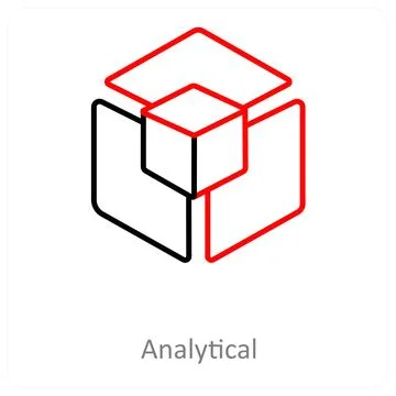 Analytical and Big data icon concept Stock Illustration