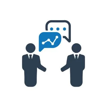Analytical Discussion Icon Stock Illustration