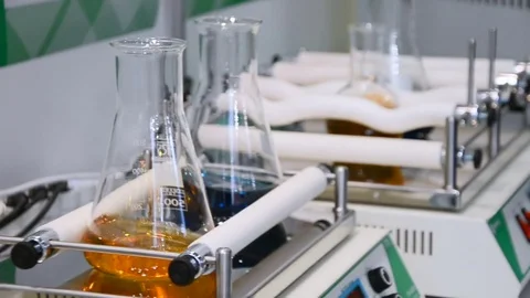 Analytical equipment, laboratory shaker Stock Footage 75684825