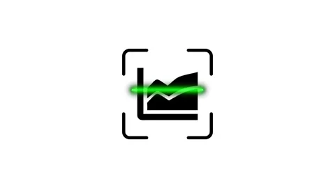 Analytical graph scanning motion graphic with scanning progress bar. Stock Footage 346498272