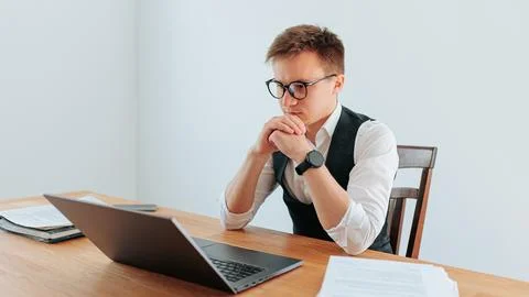 The Analytical Mind A Skilled Worker Solves Complex Problems Stock Photos