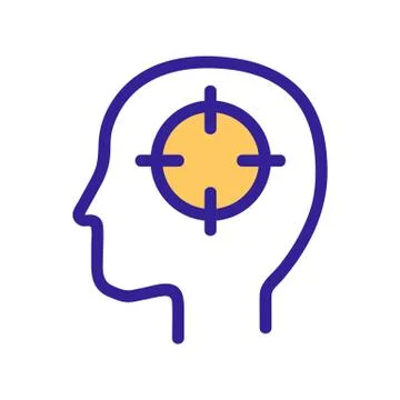 Analytical mindset icon vector. Isolated contour symbol illustration Иллюстрация