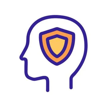 Analytical mindset icon vector. Isolated contour symbol illustration 스톡 일러스트