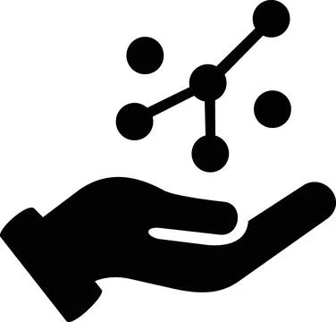 Analytical network data handling business icon Stock Illustration
