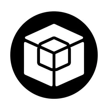 Analytical, olap, big data icon. Black vector graphics. Stock Illustration