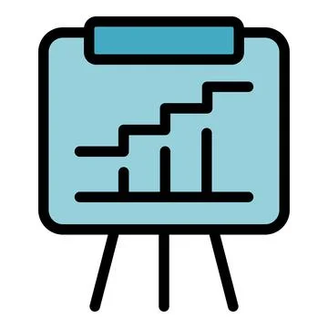 Analytical report icon vector flat 스톡 일러스트